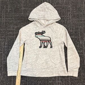 Abercrombie & Fitch Kids 9/10 Hoodie Pullover Sweatshirt L/S Big Moose